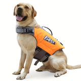 Safe Playtime The ultimate dog buoyancy vest designed for water adventures. Pet life jacket. V1102-HYCWJSY01-ORANGE-M