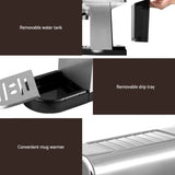 Devanti 20 Bar Coffee Machine Espresso Cafe Maker CM-03-SS