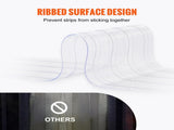 Strip Curtain, 3048 cm L x 30.5 cm W x 3 mm Thickness, Clear Ribbed PVC Curtain Strip Door Bulk V952-JZMLJZDLWWJCM7HTCV0