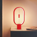 Red Magnetic Balance LED Table Lamp USB-Powered, Dimmable Eye-Care Light with Award-Winning Design V1107-MAGNETIC BALANCE LED TABLE LAMP1