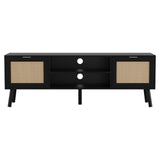 Artiss TV Unit 150cm Storage Cabinet Black FUR-U-CT02-TV150-RAT-BK