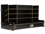 Wooden Storage Box Innovative Desktop Pen Holder Container Stationery Rack OrganizerBlack V1294-YM0721-3117210041511