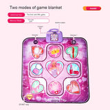 Kids Electronic Dance Mat Princess Theme Musical Rhythm Game with LED Lights Adjustable Volume V888-ELOSUNG40407
