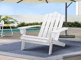 Gardeon Adirondack Outdoor Chairs Wooden Beach Chair Patio Furniture Garden White FF-BEACH-UF-CH-WH