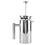 Double Walled Stainless Steel Coffee Maker French Press Tea Pot with Filter V1294-YM0727-JY11375-02
