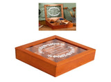 9 Grid Desktop Wooden Storage Box with Clear Lid Multifunctional Vintage Wooden Jewelry Box Display V1294-YM0901-3117240181111