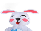 Inflatable Bunny Costume 210T Polyester Waterproof Blow Up Egg Holding Bunny Party Costume V1294-YM0901-3115240009411