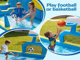 Keezi Inflatable Splash Kids Pool Water Slide Park with Blower 4m x 5.65m IOT-PARK-2747-BU