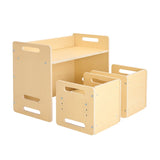 VEVOR Weaning Table and Chair Set Montessori Toddler Desk with 2 Chairs Wood V952-ETDNZY265201MXF9VV0
