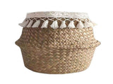 Natural Woven Straw Basket Foldable Woven Storage Basket Plant Straw Basket V1294-YM0717-10183711
