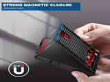 Men'S Card Holder Carbon Fiber Card Holder Men'S Accessories Stylish Card - Black - Size 01 V1106-918-15139-BLK-01