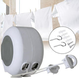 Double Line Retractable Clothesline Wall Mounted Laundry Drying Rack 15m V1263-JX-8080