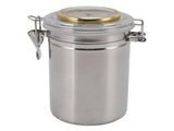 Cigar Jar Stainless Steel Silicone Ring with Hygrometer Waterproof Sealed Storage Jar for Home V1294-YM0626-3118220331214