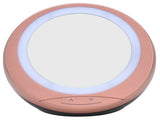 Round Makeup Mirror Dimmable White LED 2 In 1 USB Charging Cosmetic Mirror with Storage Box for V1294-YM0901-3119210130212