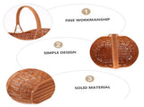 Eggs Basket Wicker Picnic Basket Egg Hunt Basket Rattan Fruit Basket Wicker Flower Basket Egg V1370-AZ4-00931
