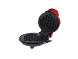 420W Mini Portable Electric Waffle Maker, ideal for home breakfast, pancake & dessert bakingRed V1188-MS-710-101