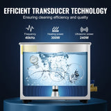 VEVOR Ultrasonic Cleaner 10L Jewelry Cleaning with Digital Timer Ultrasonic Cleaning Machine for V952-JPS-40ACSBQXJ0001V3