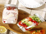 12 Pieces Canning Jars - 480ml Mason Jar Empty Glass Spice Bottles with Airtight Lids and Labels V178-82528