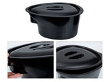 Travel Urine Pot Chamber Pot Plastic Spittoons Urine Bedpan with Lid Portable Toilet Adult Potty V1366-AZ2-W-06075