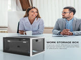 Large Capacity Medication Lock Box, Fridge Lock Box for Medicine Safe, Locking Medicine Box with V1192-AZ-W-9900