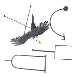 Bald Eagle Garden Ornament Balancing Bird Rocker Wind Sculpture Handcrafted for Outdoor Yard V1294-YM0901-3111240134711