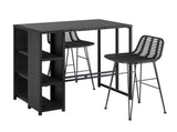 Gardeon Outdoor Bar Set Patio Furniture Dining Chairs Table and Chairs Wicker ODF-BA-TW-STORE-SET