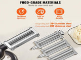 3Pcs Pasta Attachment for KitchenAid Stand Mixer Pasta Roller Cutter Set V952-YDLMGL3JT000SQV28V0