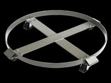 Drum Dolly 450kg 55 Gallon w Swivel Casters Heavy Duty Steel Frame Non Tipping V63-824681