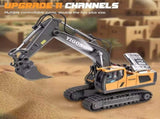 Mini Excavator Toy with Remote & App Control, High-Tech 11-Channel Alloy & Plastic Engineering V1105-YAWJ-05