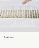 YES4PETS Large Cat Litter Tray Box Kitty Toilet with Rack Scoop Drawer-Style Cleaning Box White V278-AT1003-WHITE