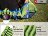 Grey 190cm Ultra-Light Foot Pump Inflatable Camping Sleeping Pad V888-ELOSUNG28865