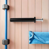 Black Wall Mount Holder with Quiet for Home Gym and Fitness Equipment Storage V1369-AZ3-W-19373