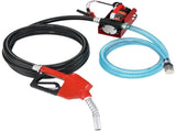 Fuel Transfer Pump, 12V DC, 10 GPM, 8 m Lift, Portable Electric Diesel Transfer Extractor Pump Kit V952-C155W40LPM12VBIFFV9