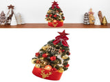 Tabletop Pine Tree Exquisite Artificial Mini Pine Tree for Home Room Holiday Party Decor 17.7in V1294-YM0901-3115240095111