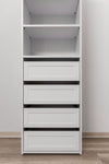 GENEVA THREE SHELF/FOUR DRAWER BUILT IN WARDROBE - HAMPTONS V164-ECW2HB