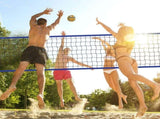 Outdoor Portable Volleyball Net System, Adjustable Height Steel Poles, Professional Volleyball Set V952-PQWTZ323YCGGF6Y0EV0
