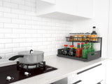CARLA HOME 2 Pack Under Sink Organiser with Sliding Drawers for Kitchen & Bathroom LSB-36237