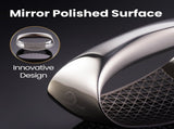 Gourmet Easy Garlic Press Rocker, Stainless Steel Garlic Crusher with Eject Base, Garlic Grinder V1376-GARLEROCK