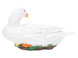 Resin Duck Statue Simulation Duck Ornament Model Decoration for Outdoor Garden YardWhite V1294-YM0901-3111210157811