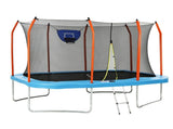 Everfit 12FT Kids Trampoline Rectangle Rebounder with Basketball Set Blue TRAMPO-C-8X12FT-BLOR-AB