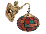 Turkish Wall Sconce Glass Iron 60W E27 E26 Hardwired Decorative Mosaic Wall Lamp for Living Room V1294-YM0901-3119240097711