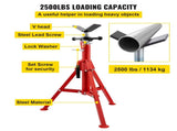 Pipe Jack Stand V-Head Foldable Legs 2500LB Max. Height 52" V952-GJ1107SGJ-VX00001V0