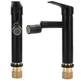 Bathroom Faucet Basin Bathroom Mixer Tap Rotational Bathroom Basin Sink Tap BlackUS 9/16 Thread V1294-YM0901-3112200135211