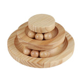Cat Ball Track Toy,Kitty Toys Roller,2-Level Ball Tower with 6 Removable Balls,Interactive Cat Toy, V1370-AZ4-04602