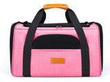 Foldable Soft-Sided Pet Carrier for Travel - Fits Cats & Small Dogs Under 6kg, with Removable Plush V888-ELOSUNG35855