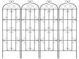 Garden Trellis for Climbing Plants, 87 x 20 in, 4 Packs Rustproof Metal Garden Flower Trellis, V952-HPJHX4JTH87W88ZO1V0