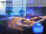 Alarm Clock, Kids Sleep Clock Starry Sky Night Light Star Projection Clock, Music Digital Clock with V1189-LWWAL-20260325-00436
