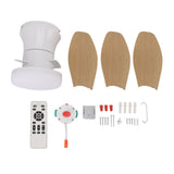 25 Inch Ceiling Fan with Light and Remote Flush Mount Quiet DC Motor 6 Speeds Dimmable 3000-6500K V1294-YM0901-3119250021111