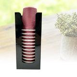 1Pc Black Cup Dispenser for Wall Mount Hard Plastic Transparent Pull Type V1370-AZ4-20735