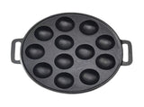 YES4HOMES 12 Holes Mini Cast Iron Cake Pan Mini Dutch Pancake Cake Pan V278-UI1864-12-HOLES-CAKE-PAN